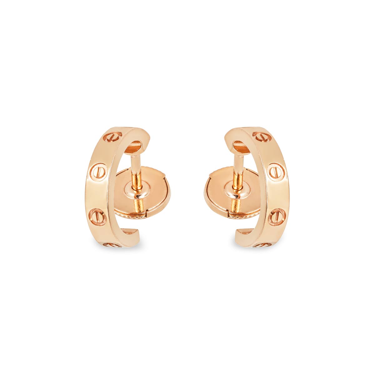 Cartier Rose Gold SM Love Hoop Earrings B8029000 Cartier Rose Gold SM Love Hoop Earrings B8029000